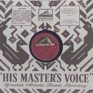 Taj Mahal - N. 54128 - 78 RPM Bollywood Record