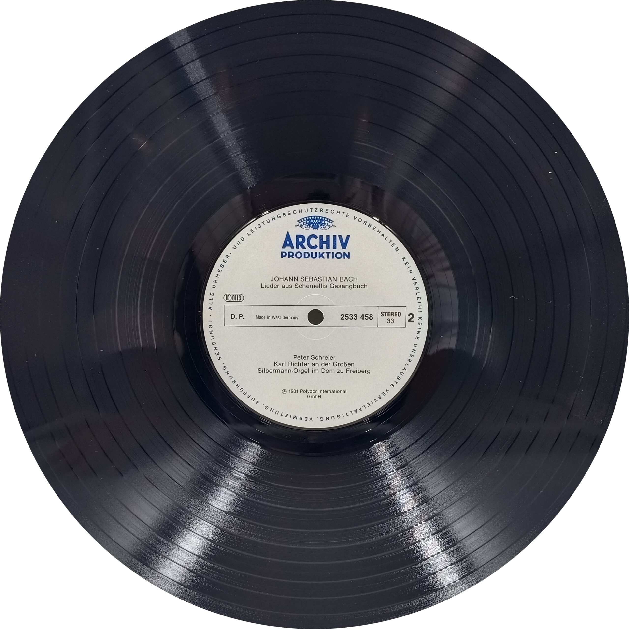 Johann Sebastian Bach - Liedar Aus Schemellis Gesangbuch - 2533 458 - Western Classical LP Vinyl Record Johann Sebastian Bach - Liedar Aus Schemellis Gesangbuch - 2533 458 - Western Classical LP Vinyl Record