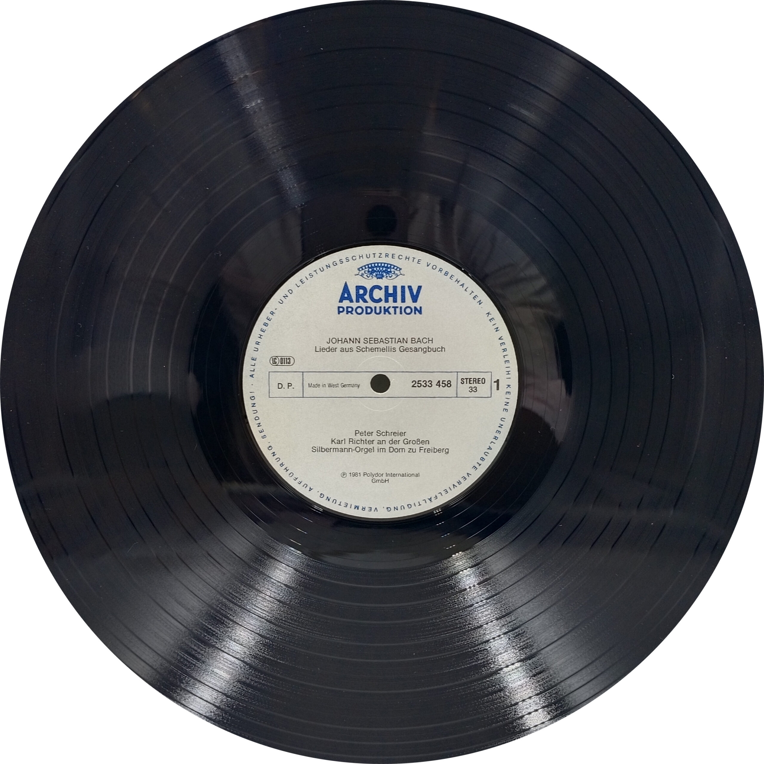 Johann Sebastian Bach - Liedar Aus Schemellis Gesangbuch - 2533 458 - Western Classical LP Vinyl Record Johann Sebastian Bach - Liedar Aus Schemellis Gesangbuch - 2533 458 - Western Classical LP Vinyl Record