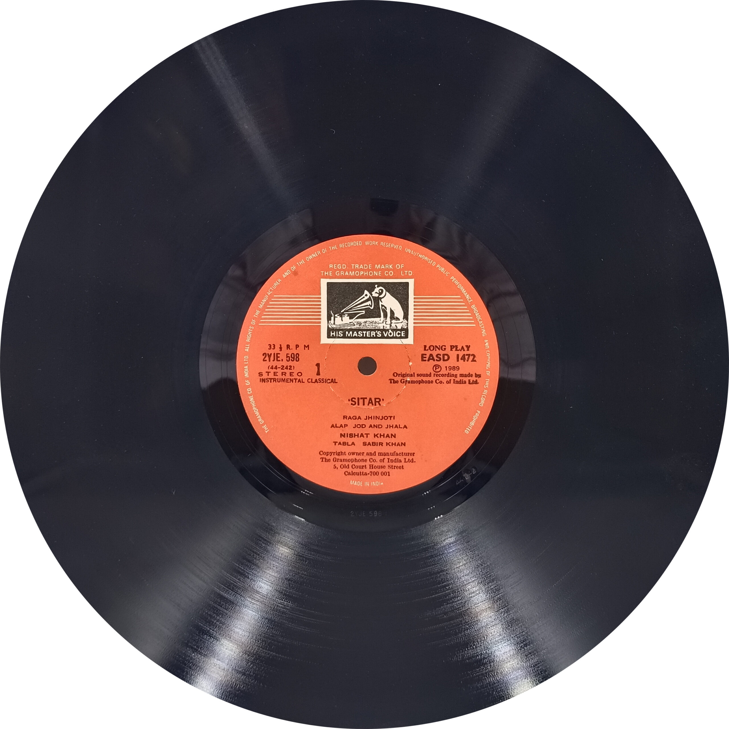 Nishant Khan - EASD 1472 - Indian Classical Instrumental LP Vinyl Record Nishant Khan - EASD 1472 - Indian Classical Instrumental LP Vinyl Record