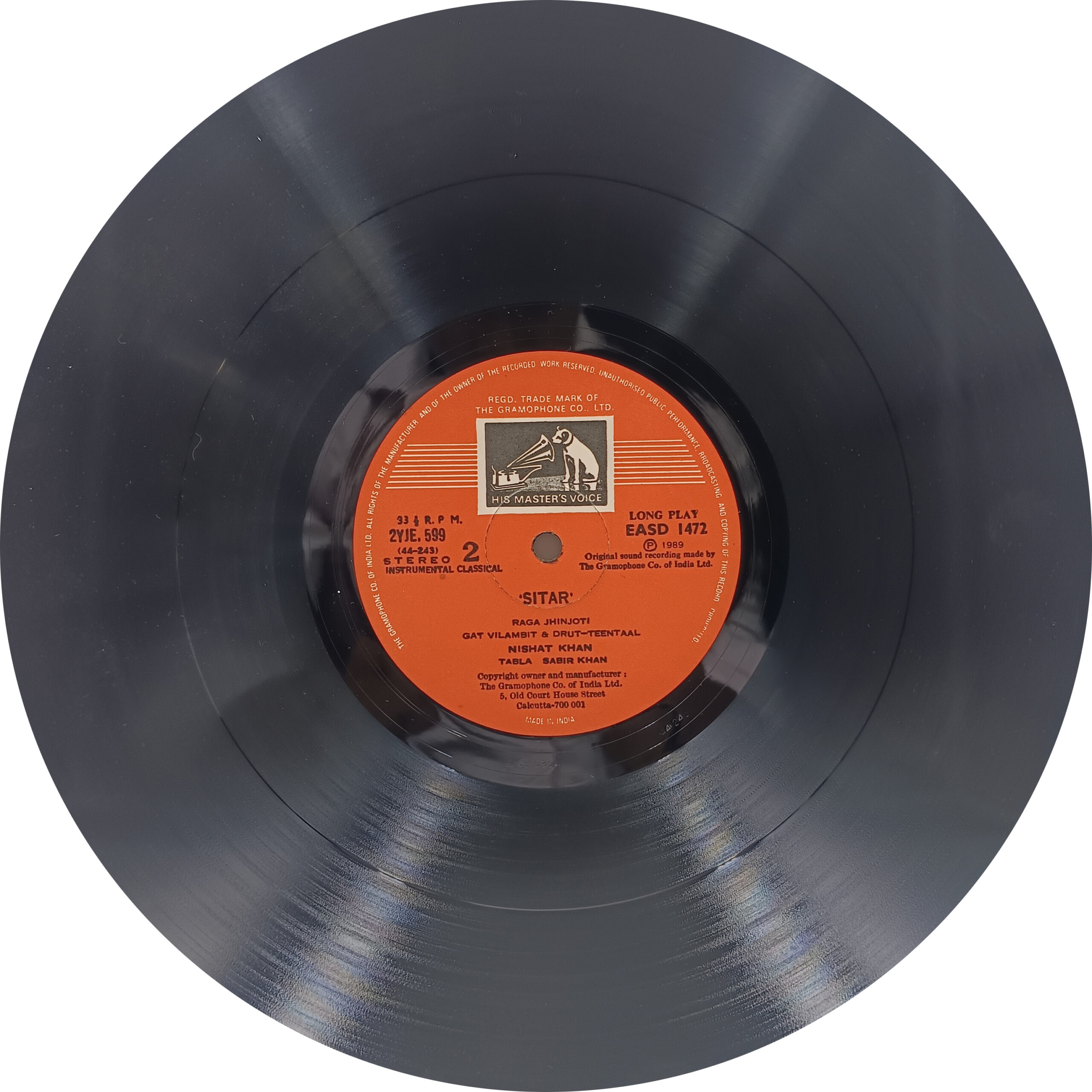 Nishant Khan - EASD 1472 - Indian Classical Instrumental LP Vinyl Record Nishant Khan - EASD 1472 - Indian Classical Instrumental LP Vinyl Record