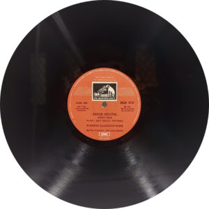 Allauddin Khan - Great Master Great Music - ECLP 2757 - CR - Indian Classical Instrumental LP Record