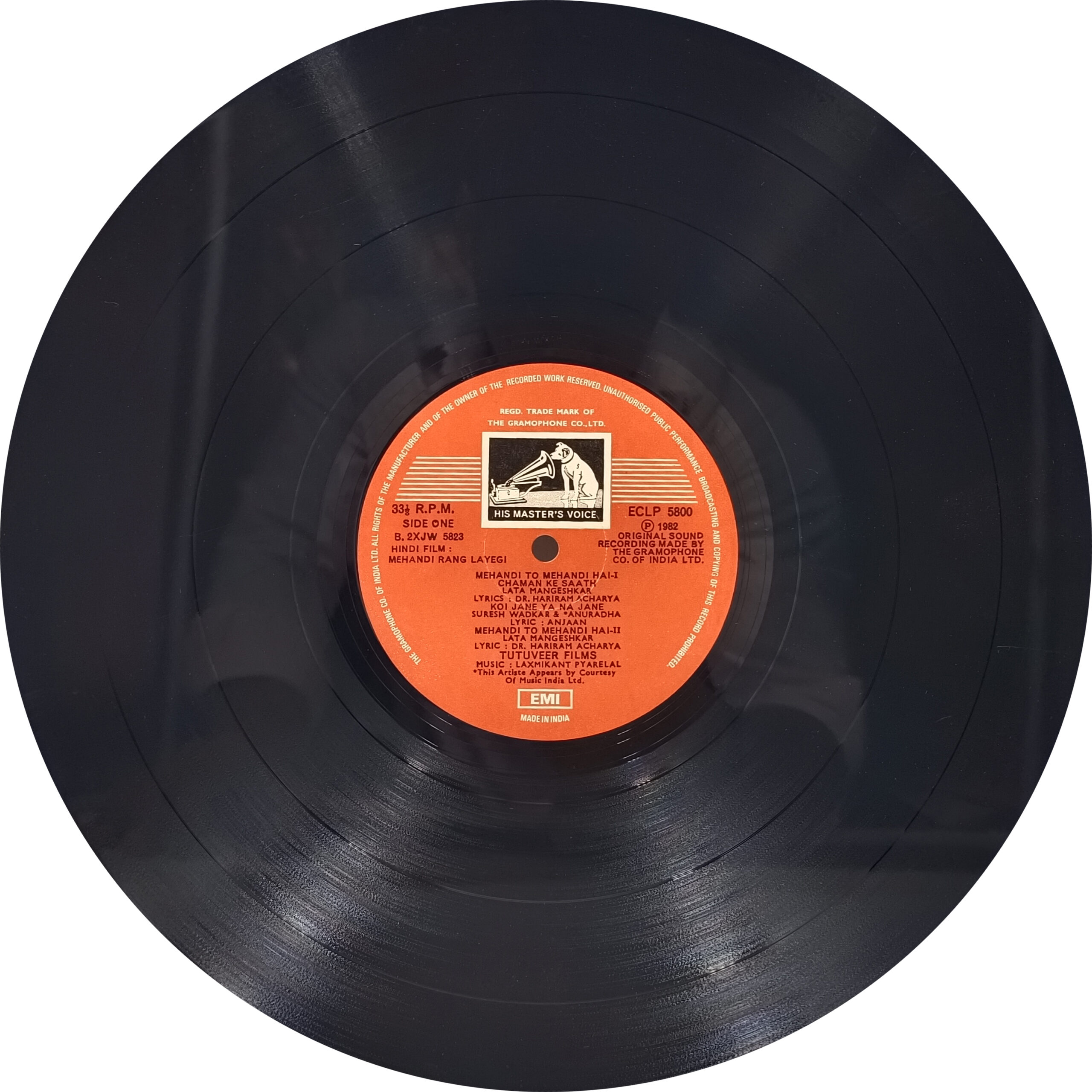 Mehandi Rang Layegi - ECLP 5800 - (Condition 85-90%) - Cover Reprinted - LP Record Mehandi Rang Layegi - ECLP 5800 - (Condition 85-90%) - Cover Reprinted - LP Record