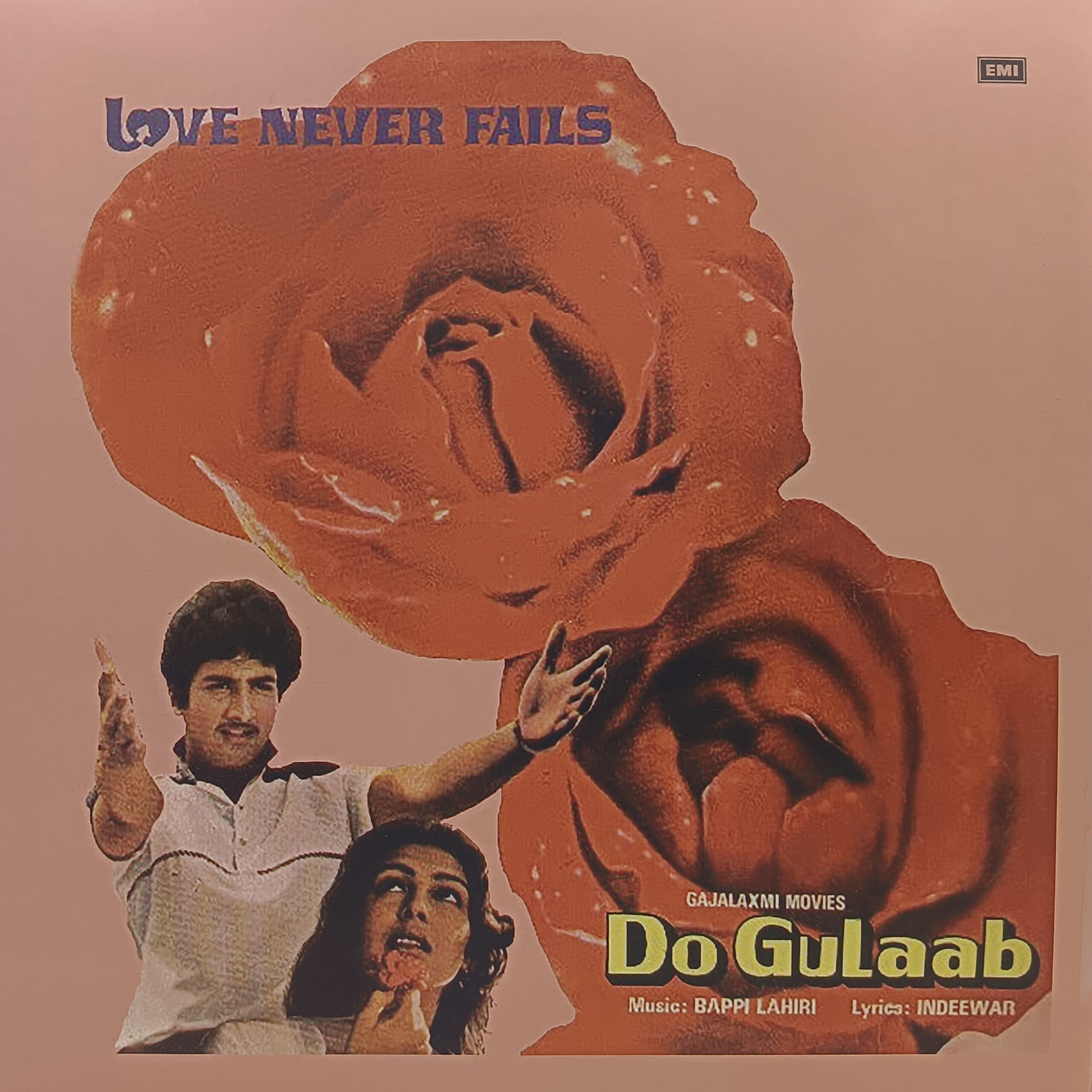 Do Gulaab - ECLP 5880 - (80-85%) - Cover Reprinted - Bollywood LP Vinyl Record Do Gulaab - ECLP 5880 - (80-85%) - Cover Reprinted - Bollywood LP Vinyl Record