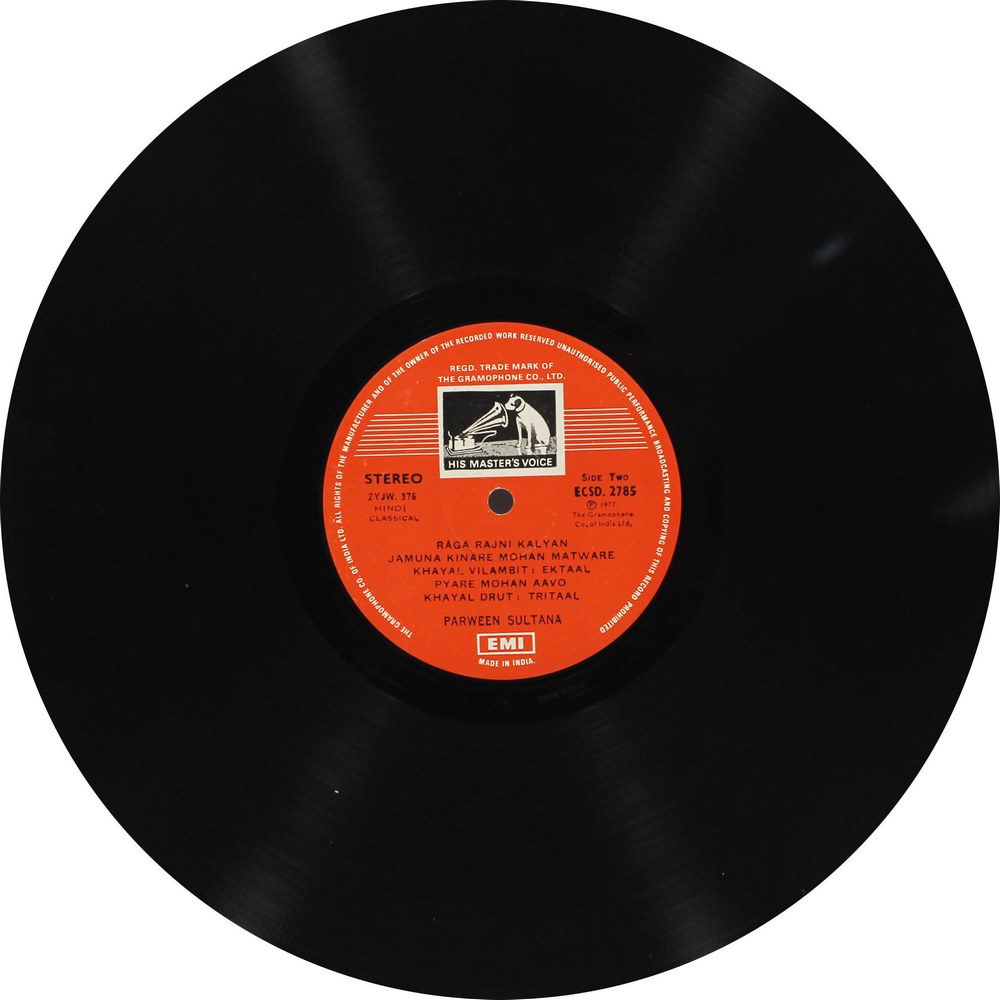 Parween Sultana - ECSD 2785 - (90-95%) - Indian Classical Vocal LP Vinyl Record Parween Sultana - ECSD 2785 - (90-95%) - Indian Classical Vocal LP Vinyl Record