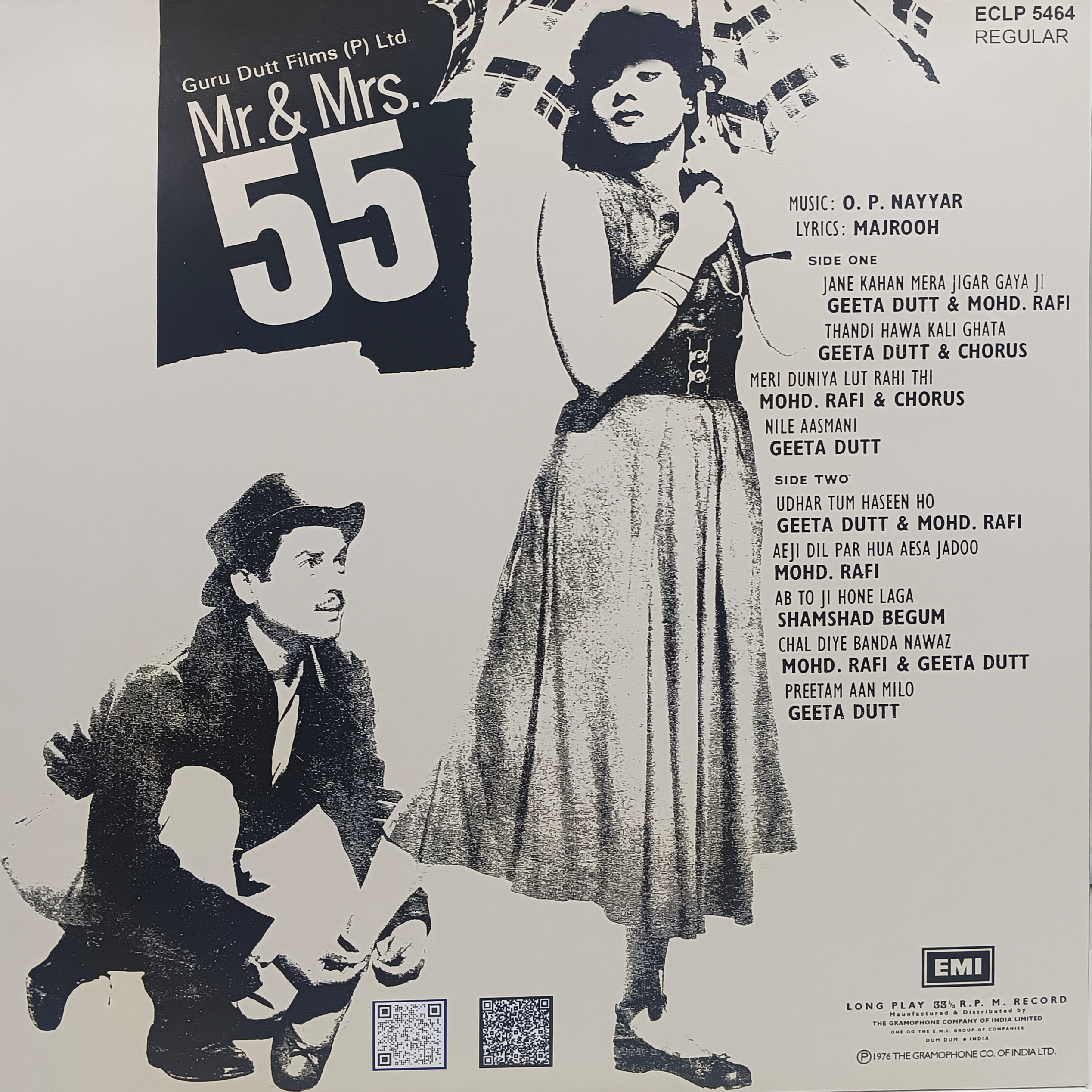 Mr. & Mrs. 55 - ECLP 5464 - (80-85%) - CR - Bollywood LP Vinyl Mr. & Mrs. 55 - ECLP 5464 - (80-85%) - CR - Bollywood LP Vinyl