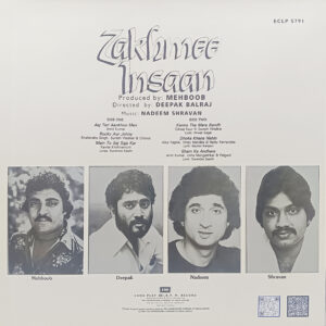 Zakhmee Insaan - ECLP 5791 - (80-85%) - CR - Bollywood LP Vinyl