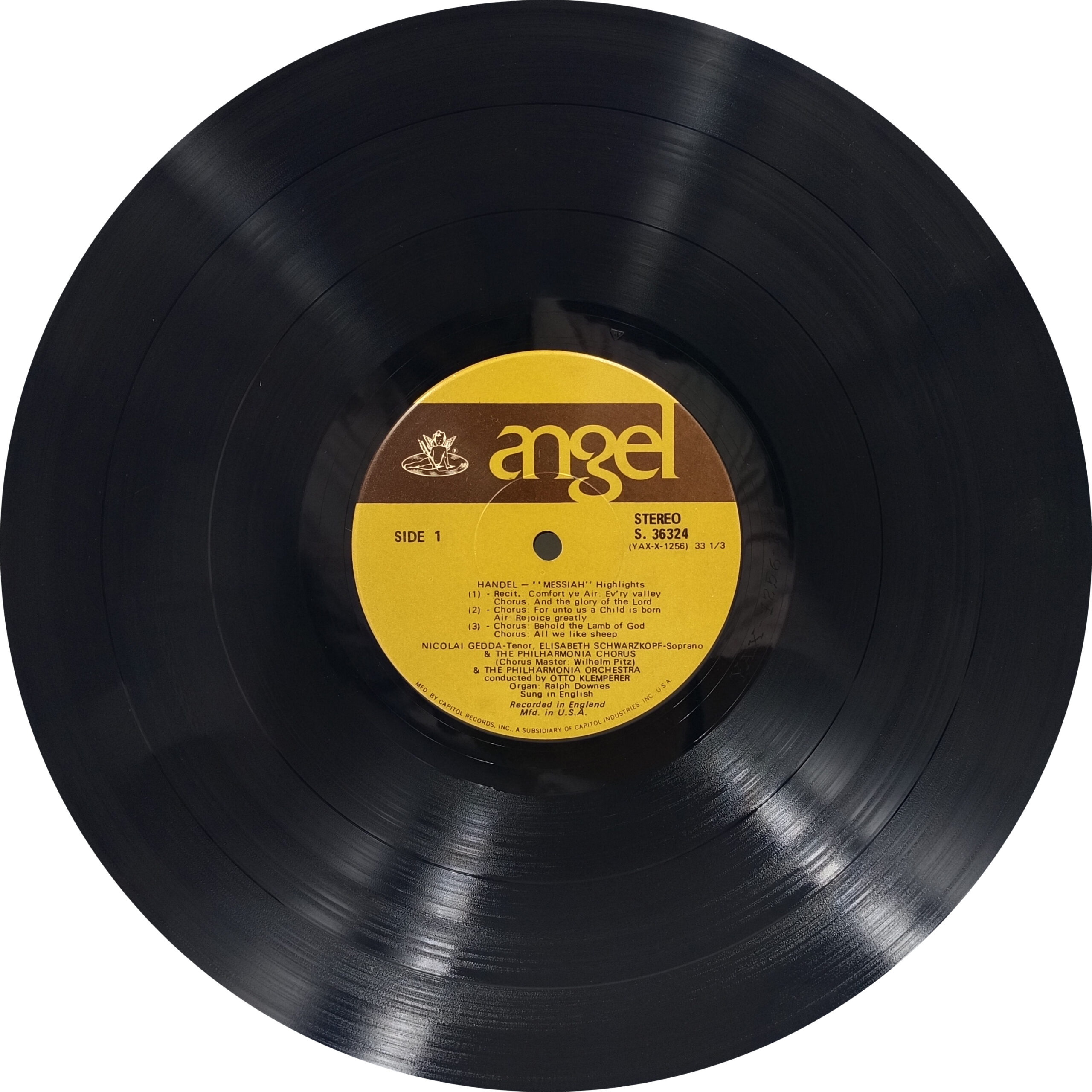 Handel Messiah Highlights – S 36324 – Western Classical LP Vinyl Record Handel Messiah Highlights – S 36324 – Western Classical LP Vinyl Record