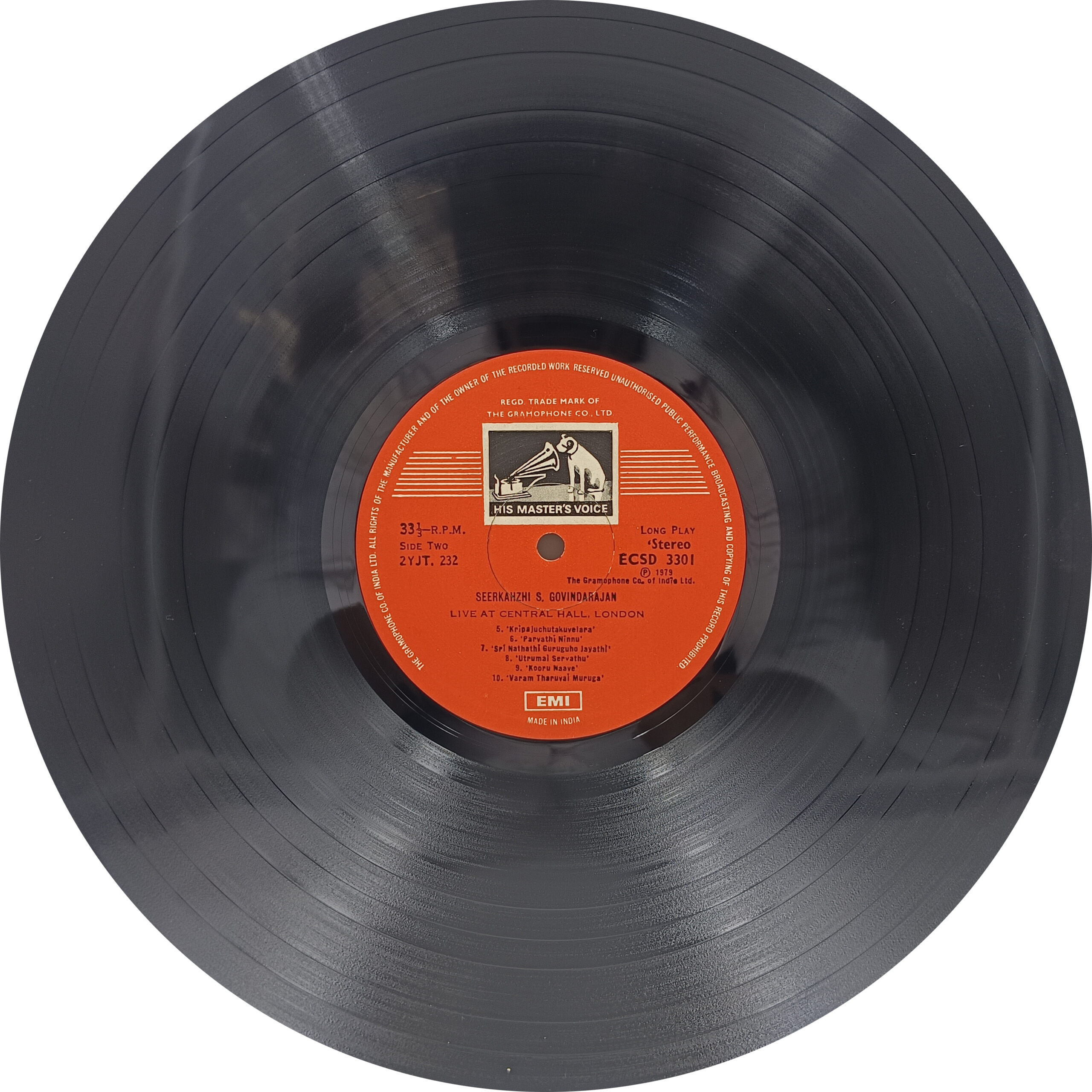 Seerkhazhi S. Govindarajan - Live Westminster Central Hall London - ECSD 3301 - 2LP Set - Devotional LP Vinyl Record Seerkhazhi S. Govindarajan - Live Westminster Central Hall London - ECSD 3301 - 2LP Set - Devotional LP Vinyl Record
