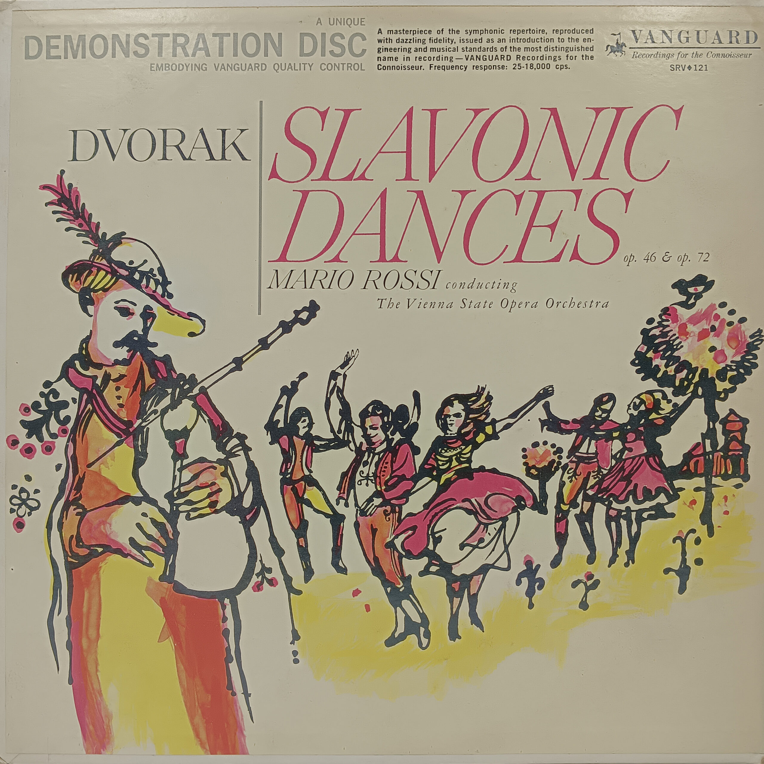 Mario Rossi - Slavonic Dances - SRV 121 - (90-95%) - Western Classical LP Vinyl Record Mario Rossi - Slavonic Dances - SRV 121 - (90-95%) - Western Classical LP Vinyl Record