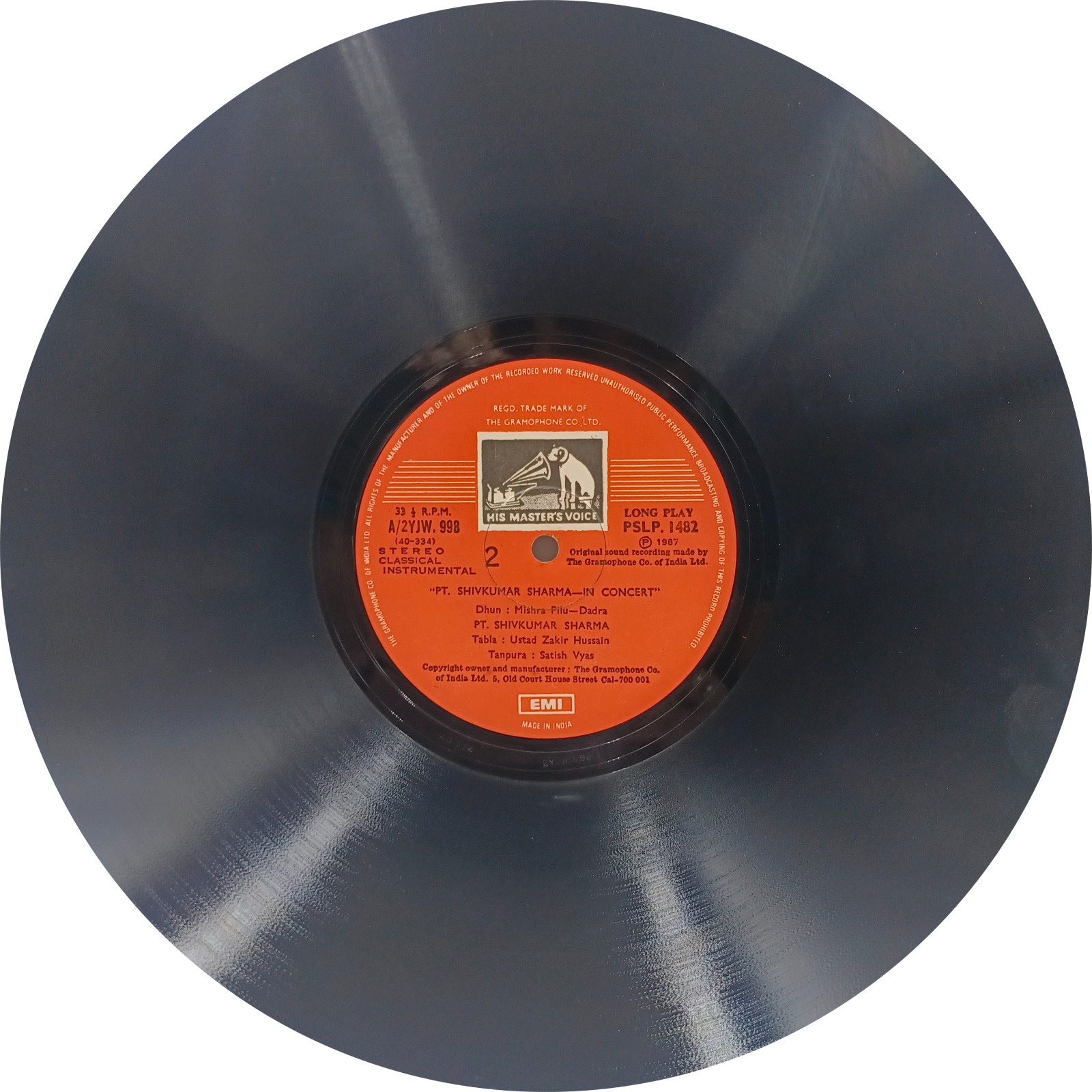 Shiv Kumar Sharma - In Concert - PSLP 1481 - 2LP Set - Indian Classical Instrumental LP Vinyl Record Shiv Kumar Sharma - In Concert - PSLP 1481 - 2LP Set - Indian Classical Instrumental LP Vinyl Record