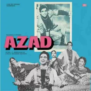 Azad - ECLP 5543 - Cover Reprinted - (85-90%) - Bollywood LP Vinyl Record