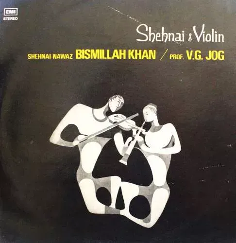 Bismillah Khan & V. G. Jog - EASD 1322 - HMV Red Label - LP Indian Classical Instrumental Record Bismillah Khan & V. G. Jog - EASD 1322 - HMV Red Label - LP Indian Classical Instrumental Record