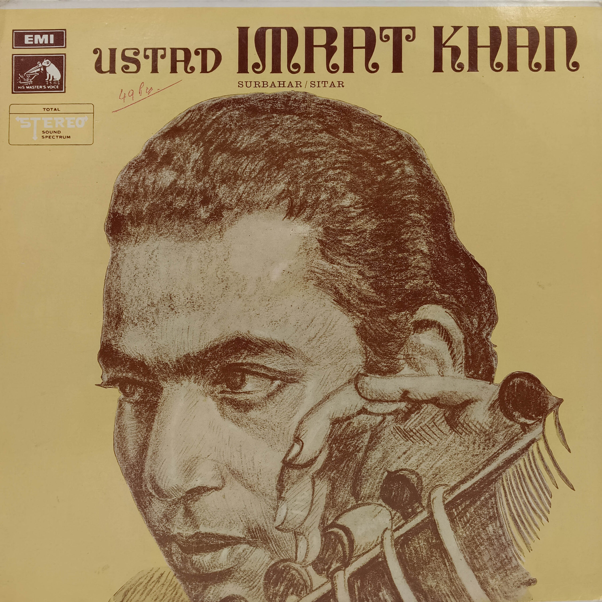 Imrat Khan - EASD 1358 - (90-95%) - Indian Classical Instrumental LP Vinyl Imrat Khan - EASD 1358 - (90-95%) - Indian Classical Instrumental LP Vinyl