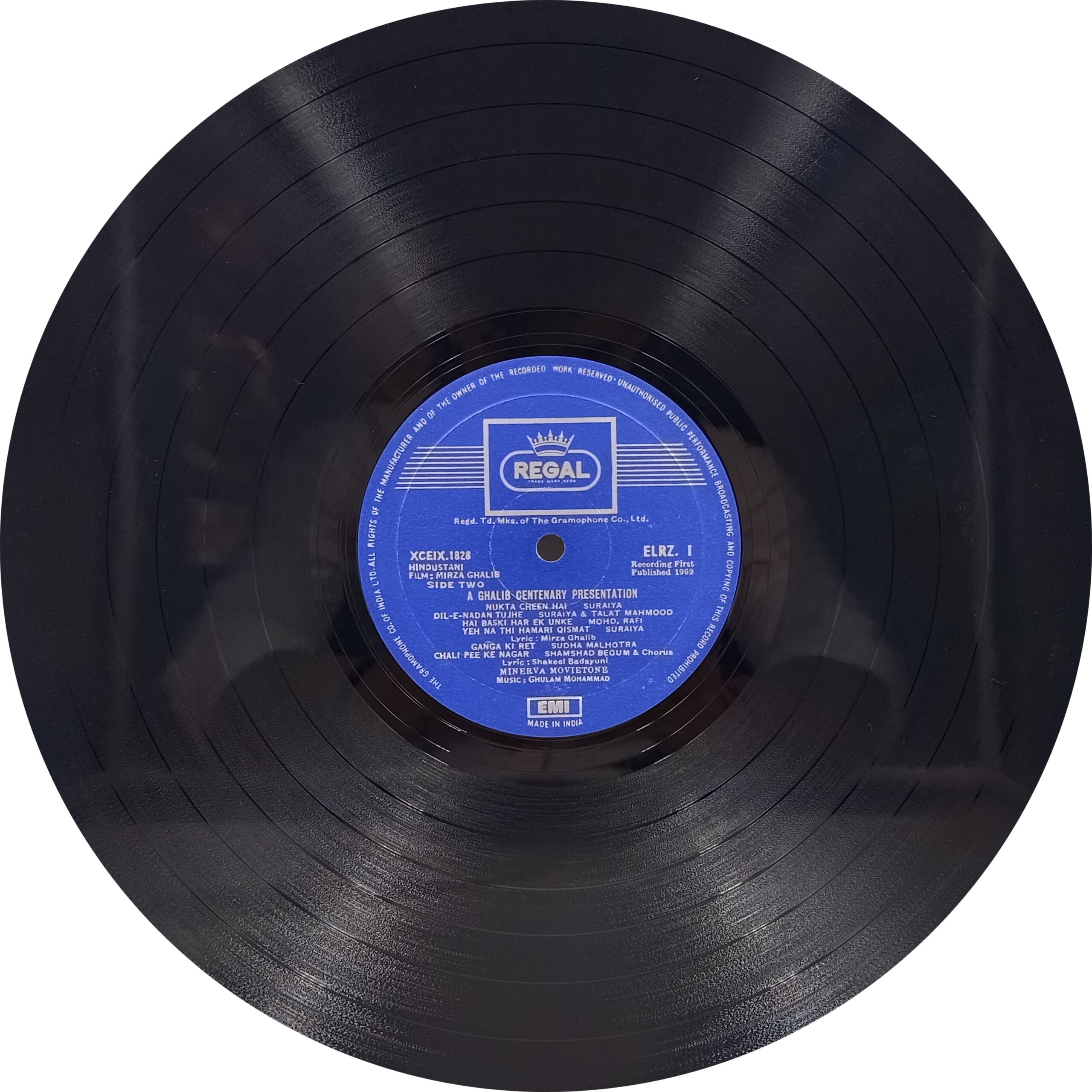 Mirza Ghalib - ELRZ I - (85-90%) - CR - Bollywood Rare LP Vinyl Record Mirza Ghalib - ELRZ I - (85-90%) - CR - Bollywood Rare LP Vinyl Record
