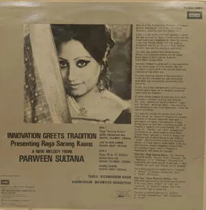 Parween Sultana - Innovation Greets Tradition A New Melody From - ECSD 2861 - Indian Classical Vocal LP Record