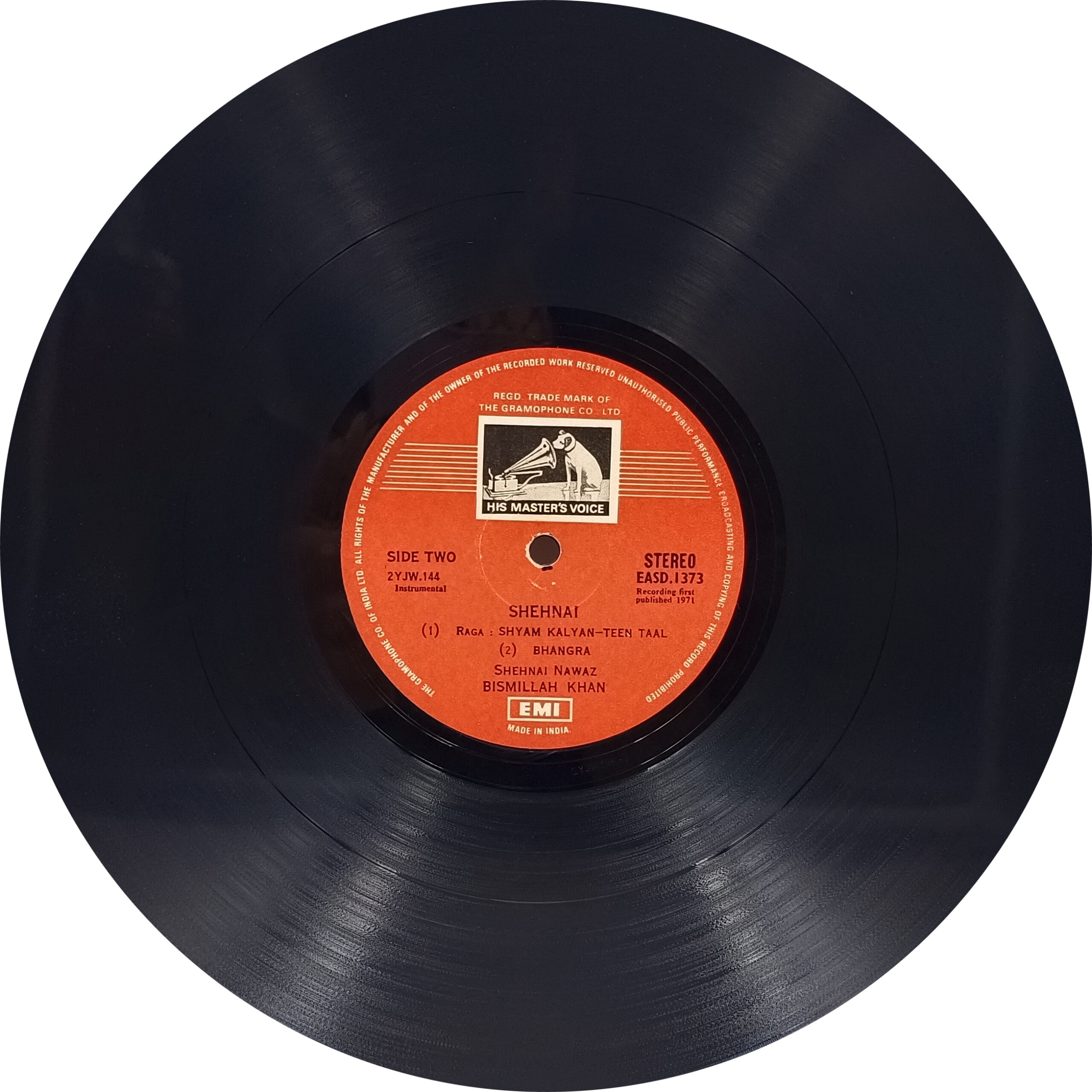 Bismillah Khan - EASD 1373 - CR - (90-95%) - Indian Classical Instrumental LP Vinyl Record Bismillah Khan - EASD 1373 - CR - (90-95%) - Indian Classical Instrumental LP Vinyl Record