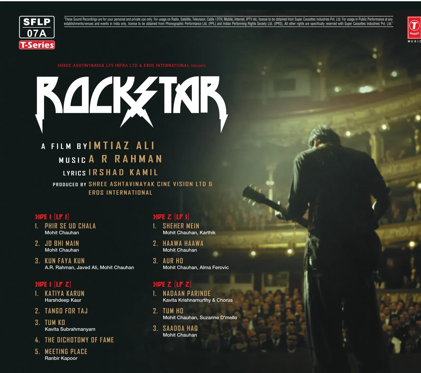 Rockstar - SFLP 07A - New Release Hindi - 2LP Set Rockstar - SFLP 07A - New Release Hindi - 2LP Set