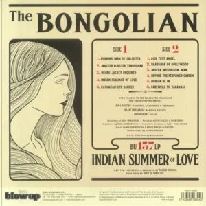 The Bongolian - Indian Summer of Love - BU 137LP - New Release English LP Vinyl Record