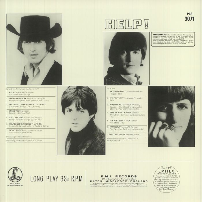 The Beatles - Help - 382415 1 - New Release English LP Vinyl Record The Beatles - Help - 382415 1 - New Release English LP Vinyl Record