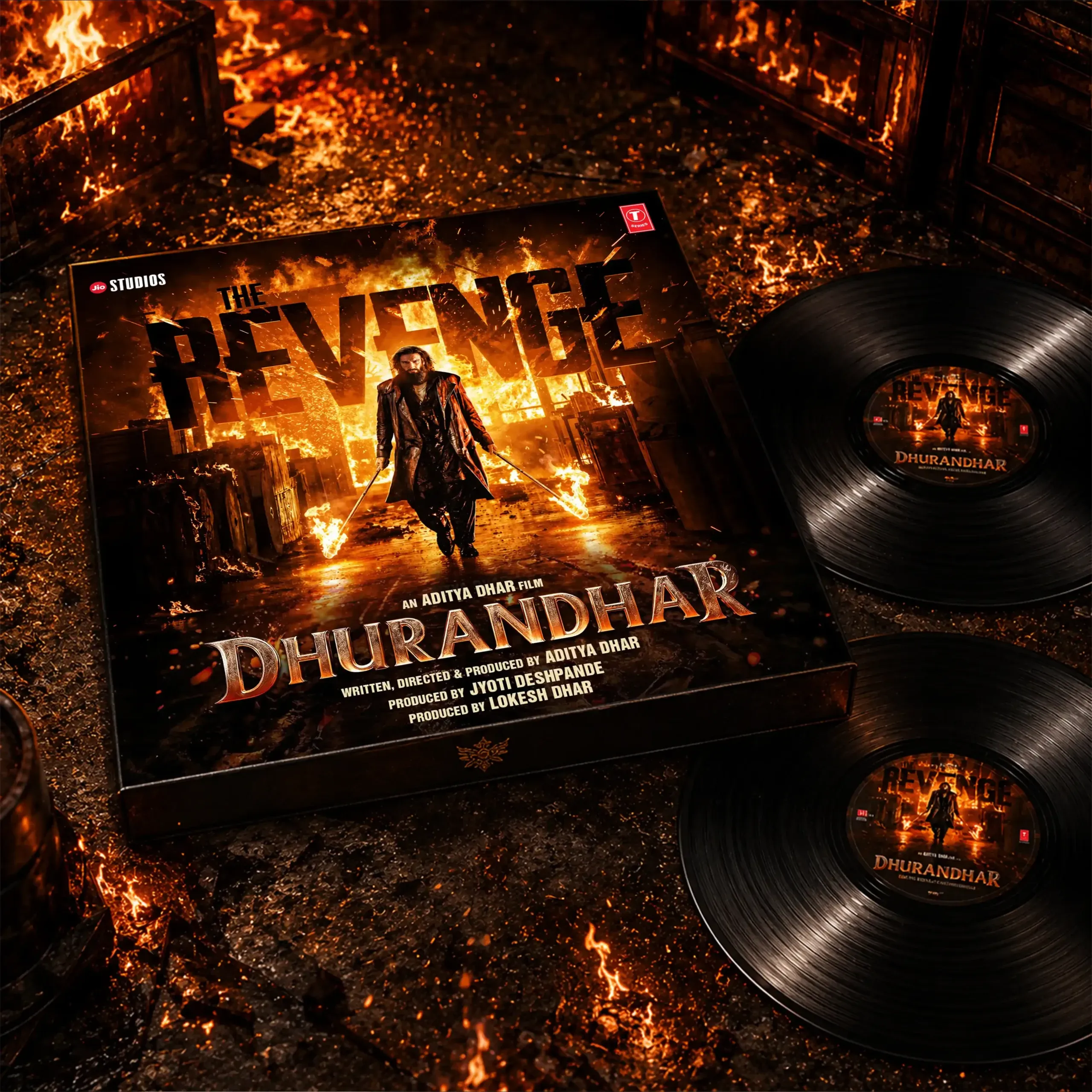 Dhurandhar: The Revenge - 2LP Set - New Release Hindi LP Vinyl Record Dhurandhar: The Revenge - 2LP Set - New Release Hindi LP Vinyl Record