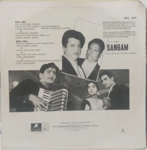Sangam - 3AEX 5036 - Bollywood LP Vinyl Record