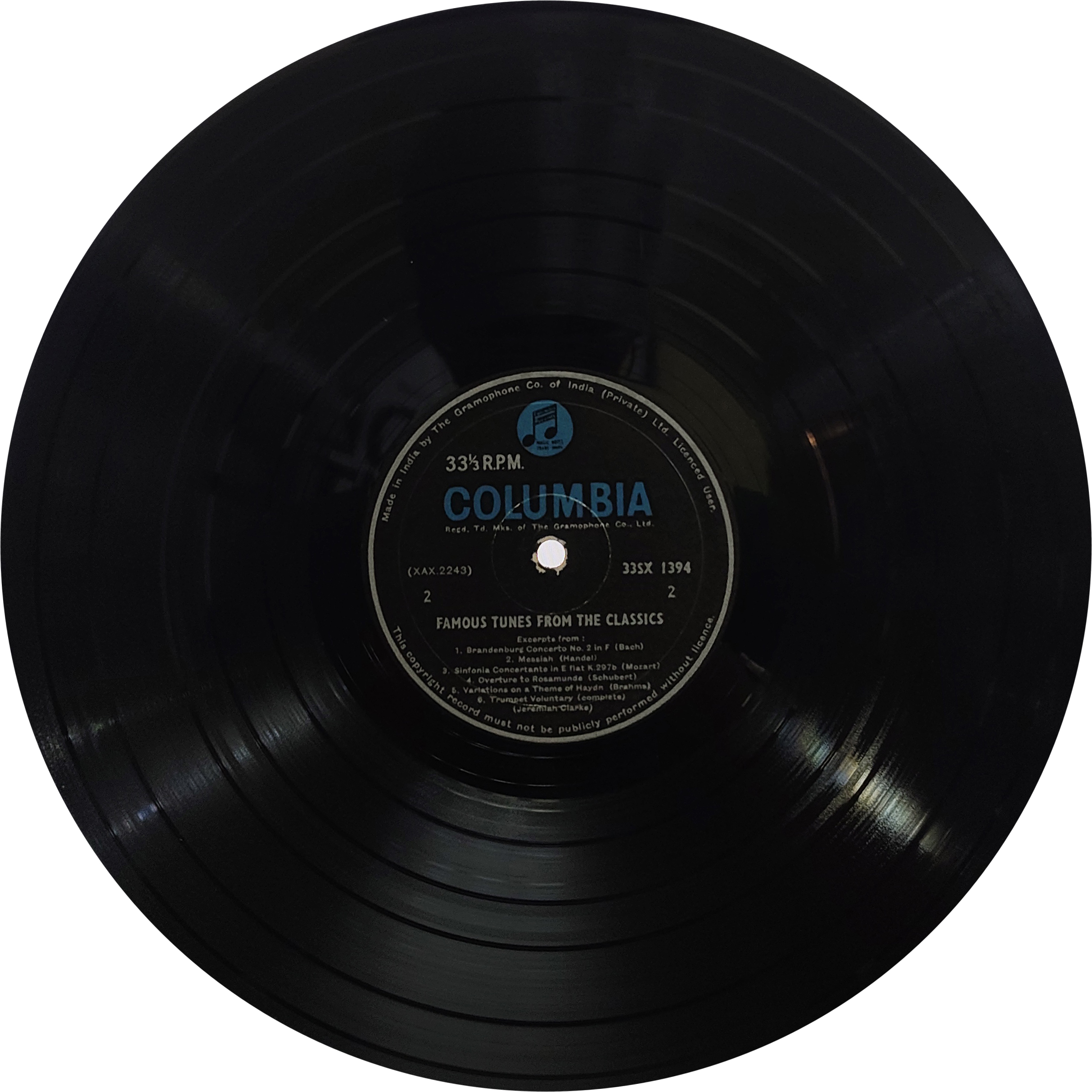 Famous Tunes from The Classics - 33SX 1394 - (80-85%) - Western Classical Record Famous Tunes from The Classics - 33SX 1394 - (80-85%) - Western Classical Record