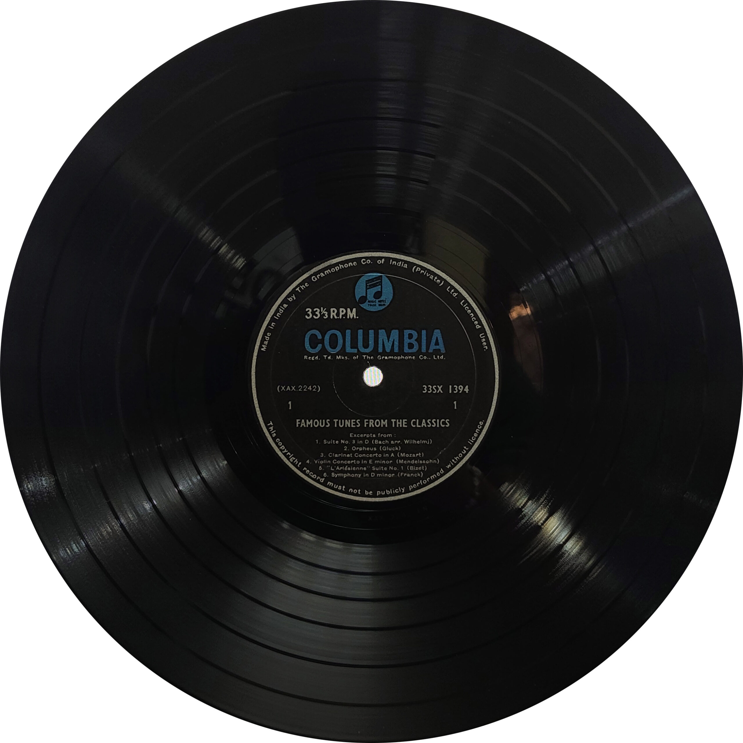 Famous Tunes from The Classics - 33SX 1394 - (80-85%) - Western Classical Record Famous Tunes from The Classics - 33SX 1394 - (80-85%) - Western Classical Record