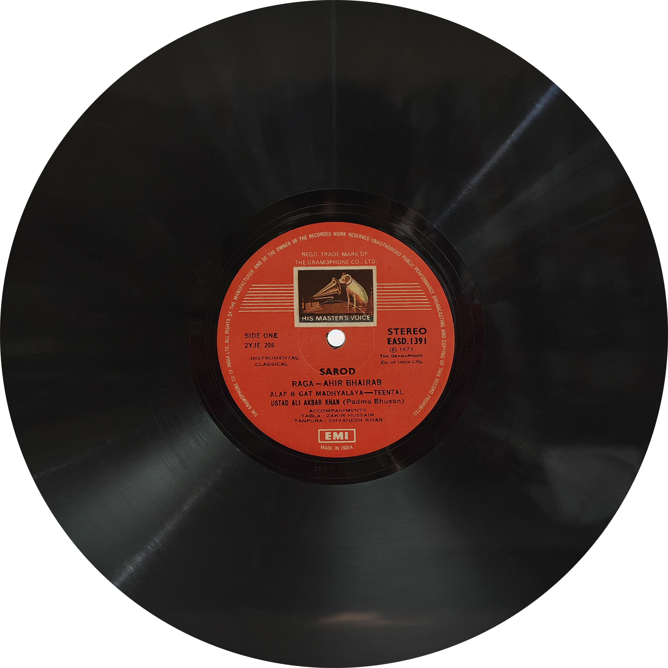 Ali Akbar Khan - EASD 1391 - HCL - CR - Indian Classical Instrumental LP Vinyl Record Ali Akbar Khan - EASD 1391 - HCL - CR - Indian Classical Instrumental LP Vinyl Record
