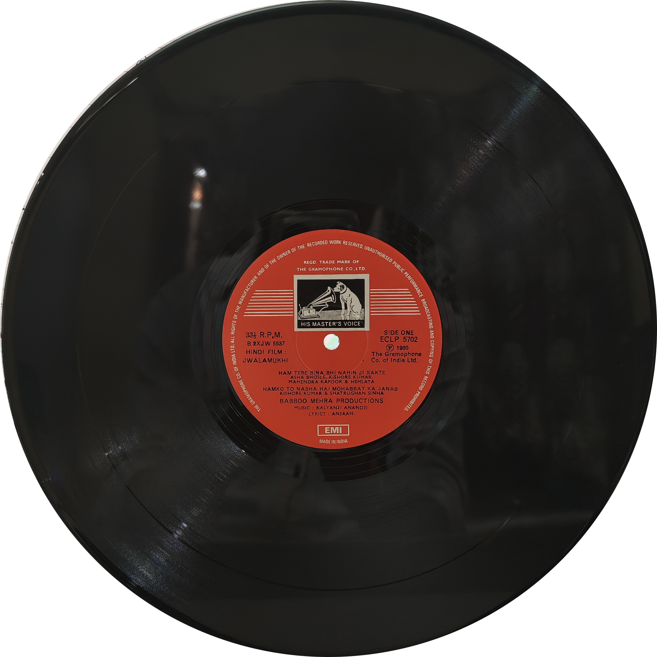 Jwalamukhi - ECLP 5702 - CR - (80-85%) -Bollywood LP Vinyl Jwalamukhi - ECLP 5702 - CR - (80-85%) -Bollywood LP Vinyl