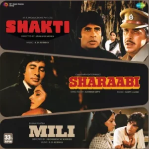 Shakti/Sharaabi/Mili - New Release Hindi LP Vinyl Record